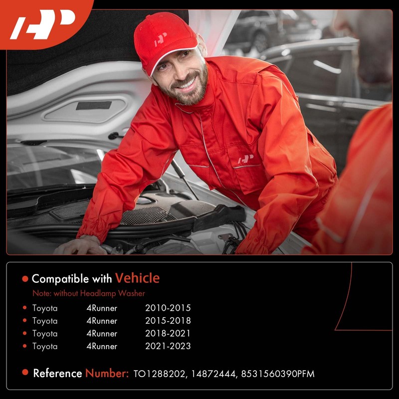A-Premium Windshield Washer Reservoir with (Washer Pump/Filler Neck/Cap/Hose/Bracket) Compatible with