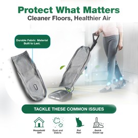 1 Reusable Outer Vacuum Bag Compatible with Oreck XL, Fits XL Vacuums XL3640HH 3000, U3640RH 3000, XL3800H2B 3000, XL3900H2B 3000 and more - By Crucial Vacuum