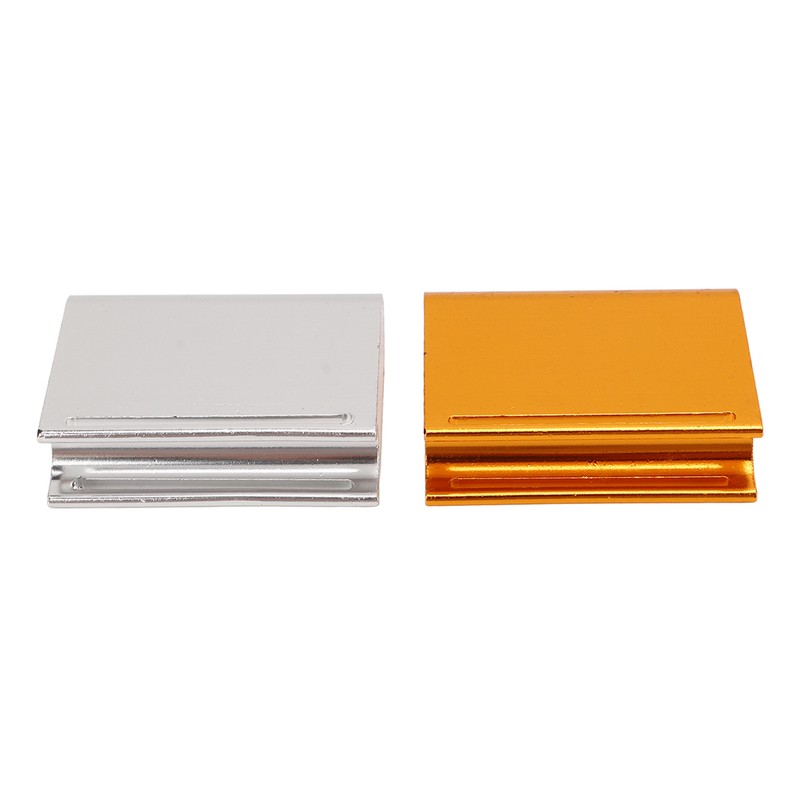 2pcs Leather Edge Slicker Gold Silver Aluminium Alloy Leather Trimming