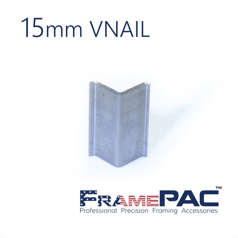 V Nails for Hardwood Picture Frames - 15mm (9/16 Inch)