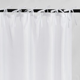 KGORGE Canopy Bed Sheer Curtains for Queen/King/Twin/Full Size, 8 Panels for Girls Boys Adults Bed, Home Bedroom Decor (White, 45 inch Width X 72 inch Length)