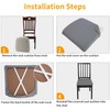 YISUN Waterproof Seat Covers for Dining Room, Stretch Removable Washable