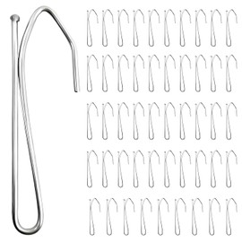 50 ganchos de cortina de metal resistente de 2.7 pulgadas para ventana, puerta, ducha, sala de estar, RV