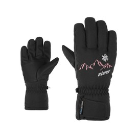 Ziener Children's LAILLA Ski Gloves / Winter Sports | Waterproof, PFC Free, Black, 6