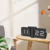 LOYALHEARTDY Flipping Out Wall and Tabletop Flip Clock, Black Digital