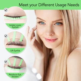 Lunamoon 5 Rolls of Eyelash Tape, Eyelash Extension Tape, Eyelash Tape, Insulation Micropore Lash Tape, Eyelash Tape for Eyelash Extension (4 mm Tape Green)