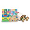 Melissa & Doug Deluxe Wooden ABC/123, 50-Piece Set of Classic