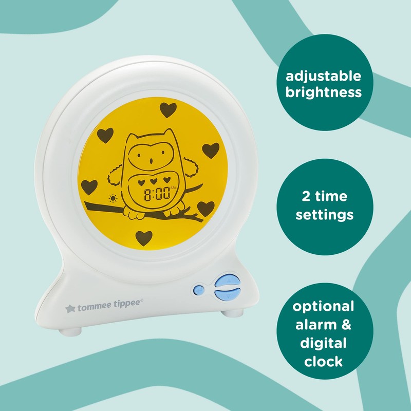 Tommee Tippee Groclock Sleep Trainer Clock |Alarm Clock and Nightlight