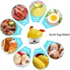 Leoyee Eierkocher，Nettes kleines Huhn Elektrischer Eierkocher Egg Cooker für 1-7