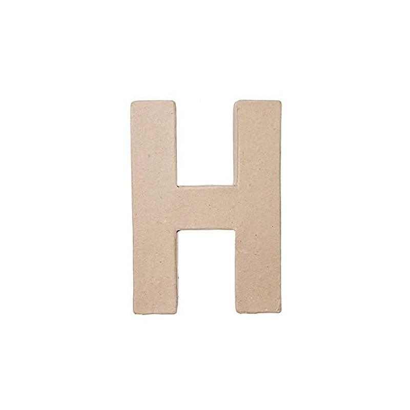 Darice 2862-H Paper Mache Letter - H - 8 x