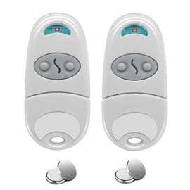 2 x garage door hand transmitter, universal gate garage door remote control with 433.92 MHz NA, EE, EV, universal wireless remote control, garage, garage door, remote switch, 433.92 MHz for garage