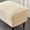 Highdi Ottoman Protective Cover Stool Cover, Velvet Stool Cover for