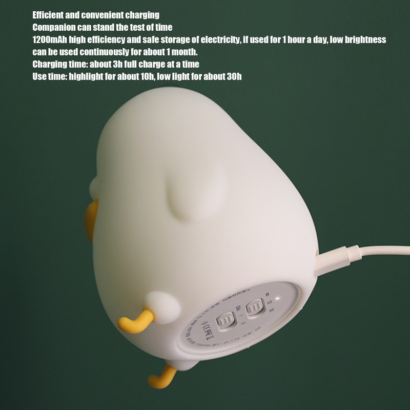 LED Night Light Interesting Chicken Pat Light USB Charging Baby