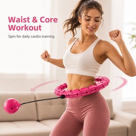 Adjustable Fitness Ring for Core Workouts – Detachable Waist Exercise Equipment for Home Training and Gym Sessions