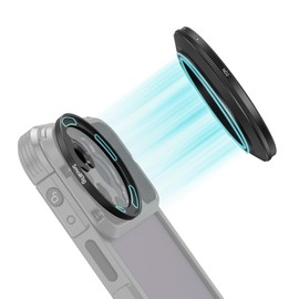 SmallRig 52mm Smartphone Filter Magnetic Variable ND Filter Kit ND2-ND32 (1-5 Stop) VND Filter with M-Mount Filter Adapter Ring Magnetic Mount Smartphone Camera Lens Compatible with Smartphone Cage