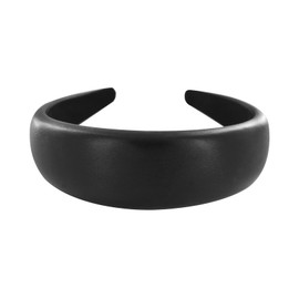 axy Wide Headband in Faux Leather Look Beautiful Women's Headband Hair Accessories Hair Band Hairband HR27CL (Black)
