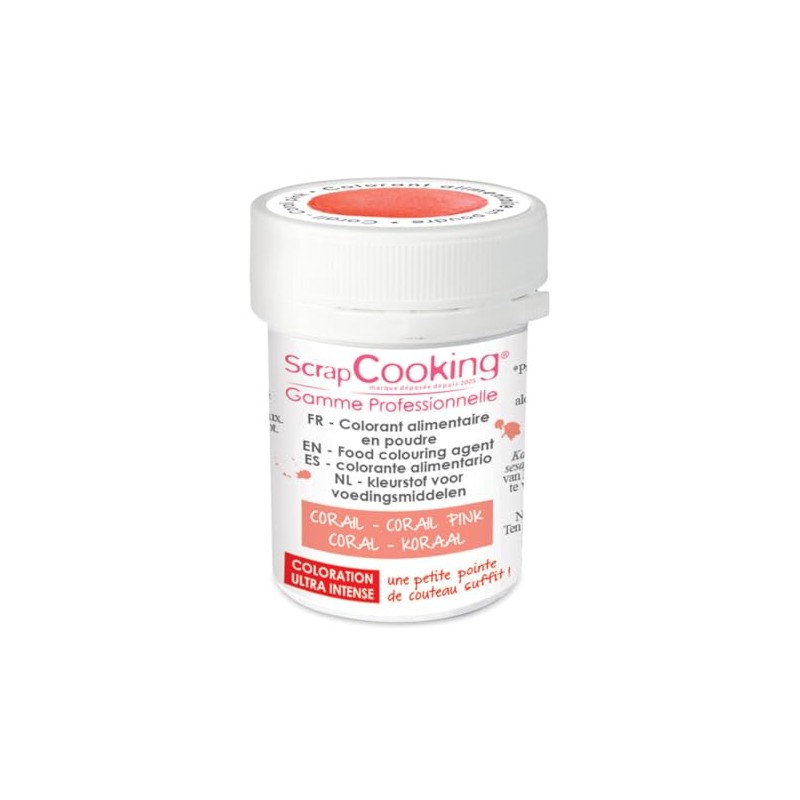 Powdered food coloring 5 g - Coral