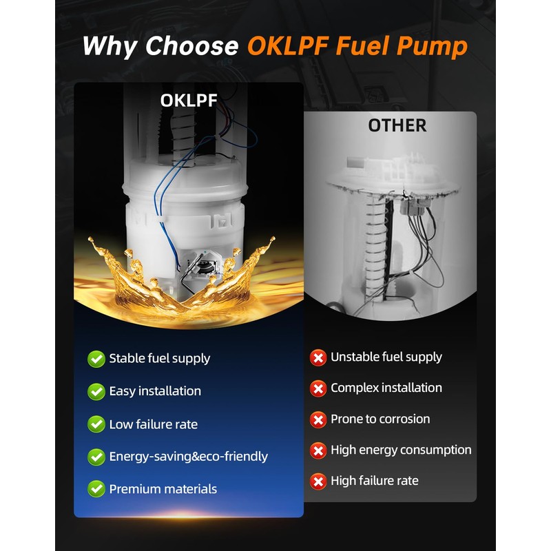 OKLPF Eletric Fuel Pump Assembly Compatible with 2005 2006 2007
