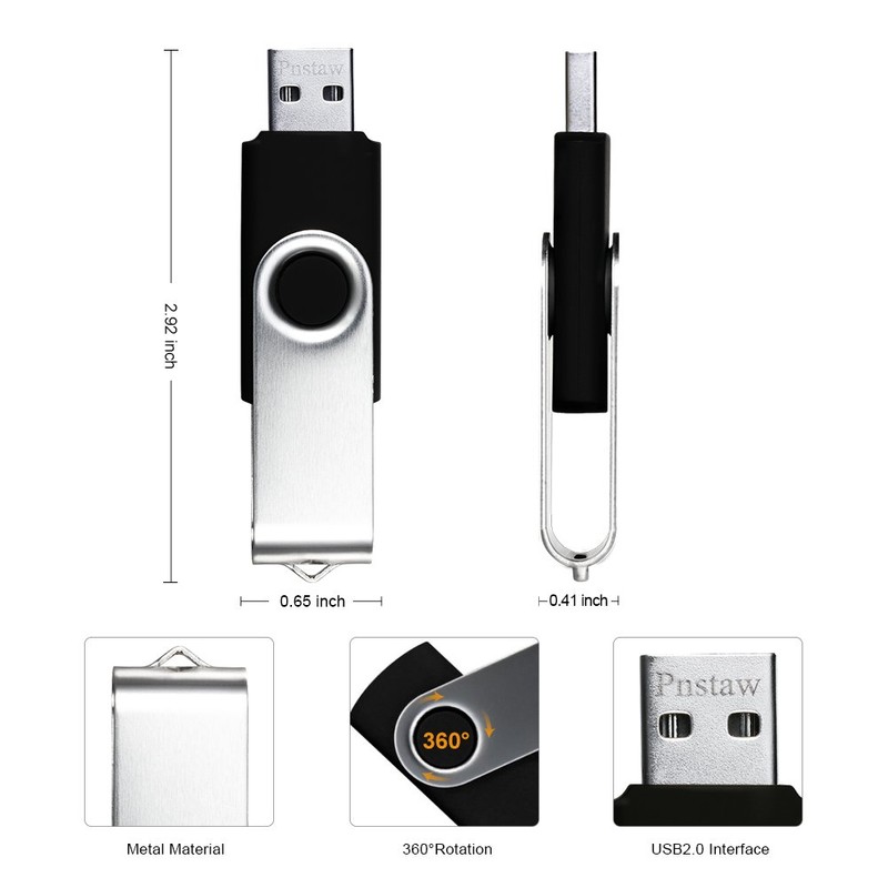 (NOT 512GB) Flash Drive 512MB USB 2.0 10 Pack Swivel