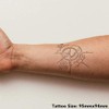 'Steampunk Motif' Temporary Tattoo - Water Resistant, Skin-Safe, Non-Toxic Transfer