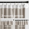 MIULEE Natural Back Tab Blackout Curtains 90 Inches Long 2