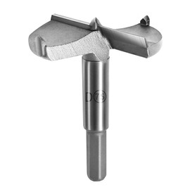 FOCMKEAS 75mm丨2.95 Inch Forstner Drill Bit with Hex Shank Double-Flute Tungsten Carbide Wood Hole Saw for Plastic, Hard Wood, Woodworking Hinge Hole Drilling Boring Bits Cutter 1 Pcs Silver