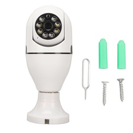 Light Socket Security Camera 1080P Wireless 2.4GHz WiFi Home Security Camera Motion Detection Alarm Camera 110‑240V