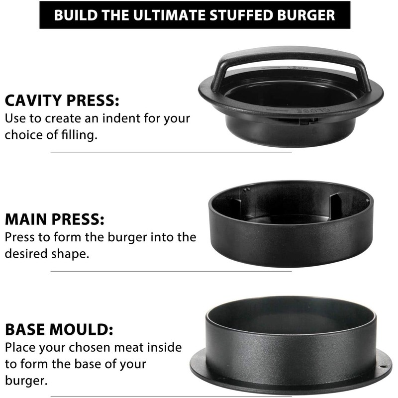 Leden Burger Press Hamburger Press Patty Maker for BBQ Grill