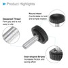 CoCud Thumb Screw Knurled Knobs, M4 x 12mm Male Thread,