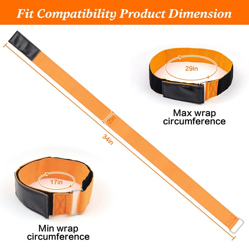 Ladder Straps, Reusable Ladder Rack Straps,Super Reinforced Hook and Loop