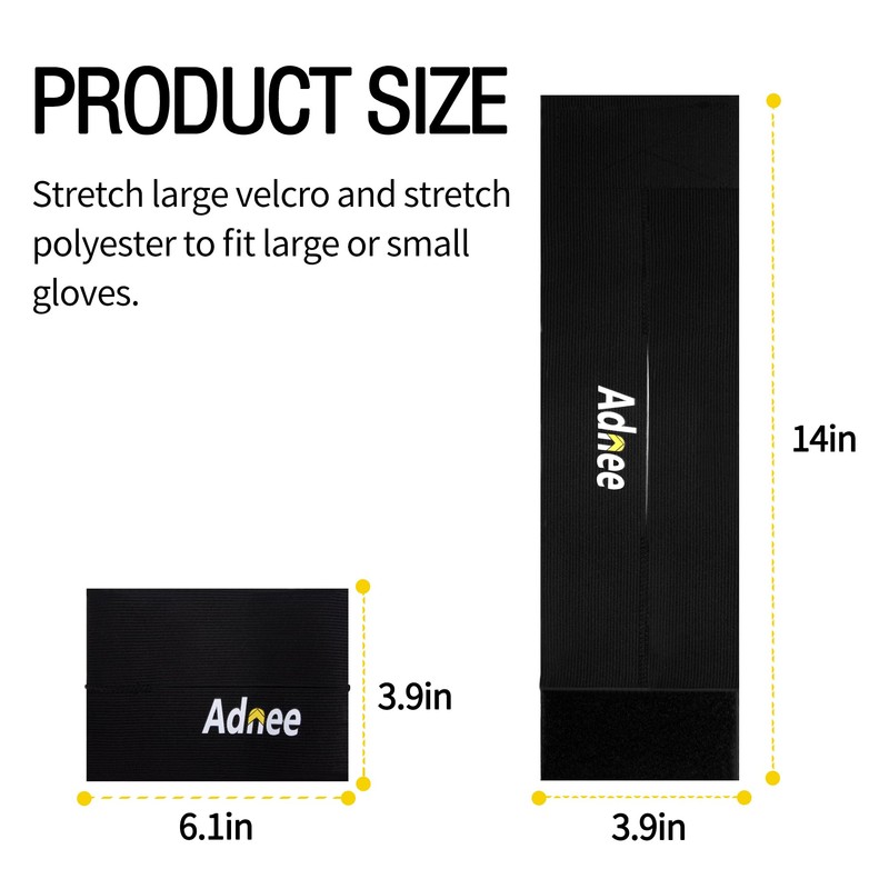 Adnee 2 Pack Glove Wrap - Softball and Baseball Glove