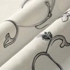 VOGOL Kitchen Curtain Valances for Small Windows, Gray Vines Embroidered