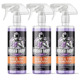 Hoosier Daddy 16oz Car Bug & Tar Remover - Fast-Acting Formula Dissolves Tough Bugs, Tar, & Sap - Easy Spray-On, Wipe-Off Solution for a Spotless Polished Finish(3-Pack)