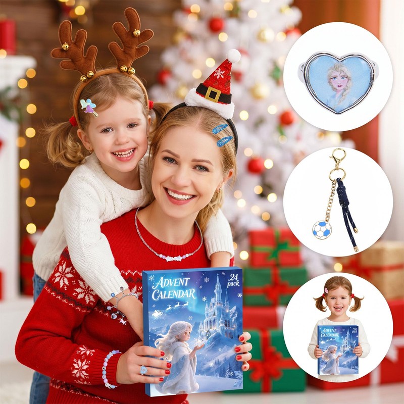 Advent Calendar 2026 for Girls Princess Christmas Countdown Calendar
