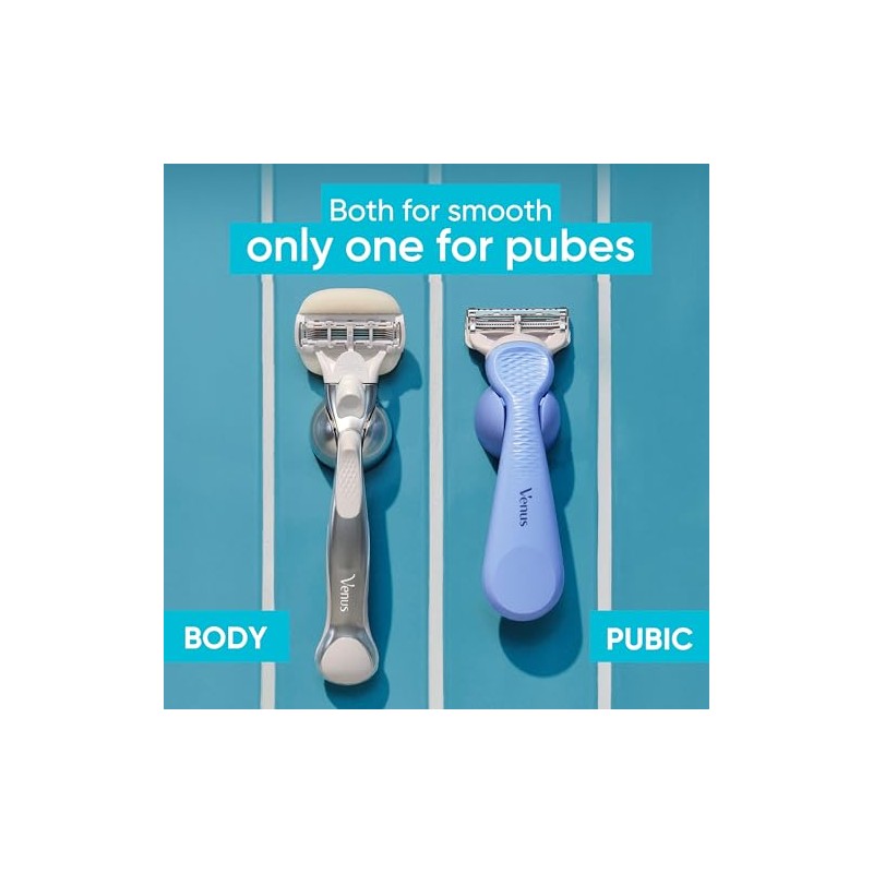 Gillette Venus Repuestos de cuchilla de afeitar para aseo íntimo
