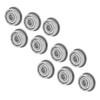F624ZZ Double Shielded Miniature Flange Ball Bearings 4 x 13