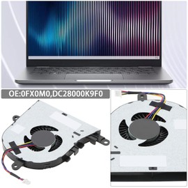 YINETTECH 1 x CPU Cooling Fan Replacement for 0FX0M0 0NPFW6 Compatible with Dell Compatible with Inspiron 5570 5575 3580 3590 3793 3780