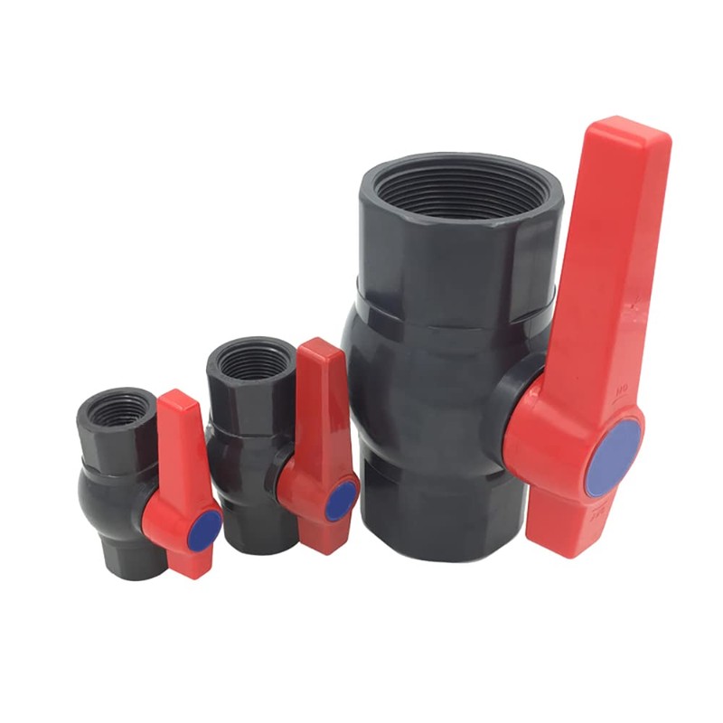 PVC Ball Valve Water Supply Valve U Compact Female Threaded