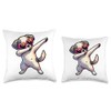 Dog Heart Shape Sunglasses Dabbing Dance Lover Throw Pillow