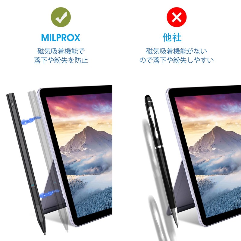 MILPROX Surface Touch Pen, 4096 Pressure Control, Palm Rejection, Magnetic