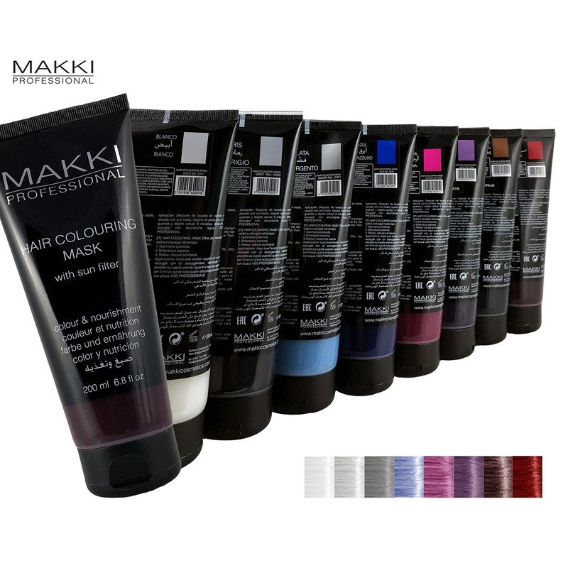 Makki Professional semi-permanent hair colour mask colouring tint