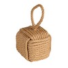 Creative Co-Op Nautical Rope Knot Decorative Cotton Door Stop, Jute