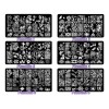 Estampas Sello Uñas: 9 Plantillas+sello+raspador+bolsa Láser