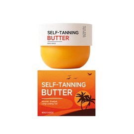 Bluemega Crema Bronceadora para Piel de Color Bronce | Hidratante, Suave y Coloreado Uniforme, Tono Natural y Brillante, Ideal para Uso Diario y Playa, Oscurece la Piel