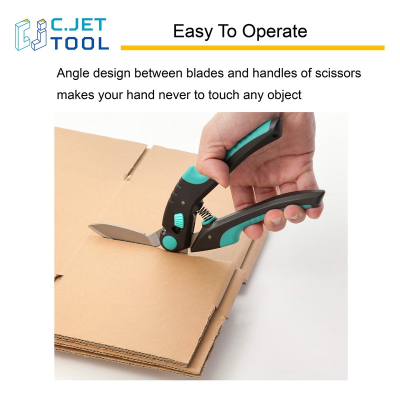 C.JET TOOL 10" Heavy Duty Carpet Cutter, Industrial Scissors, Multipurpose,