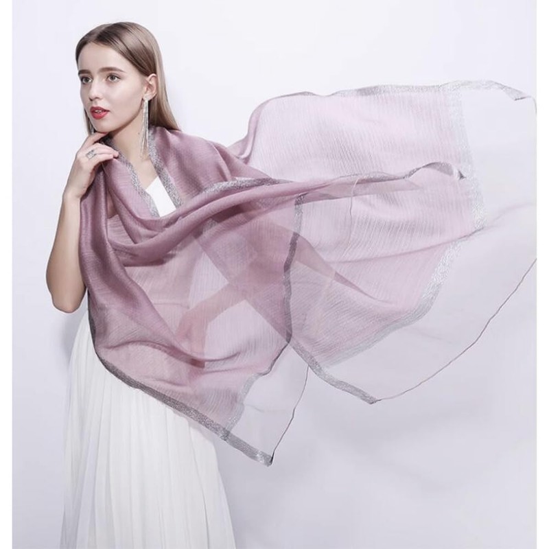 JL Elegant Scarf, Large, UV Blocking Scarf, Thin, Protects Against