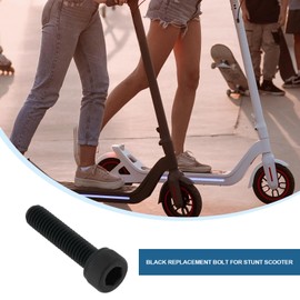 LT Easiyl Pack of 8 Replacement Screws M6 x 25 mm Metal Hex Socket Screws for Stunt Scooter HIC SCS ICS Screws with Metric Thread (Black)