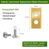 LURICO Robotic Lawnmower Blade, 30 x Premium Titanium Replacement Blades,