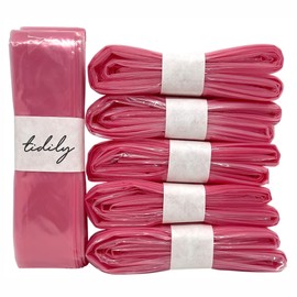 Tidily 6er-Pack Windeleimer-Nachfüllbeutel - Pink Plastik-Baby-Windelsack - Einweg-Windelsäcke - Kompatibel mit Angelcare und Tommee Tippee Nachfüllkassetten