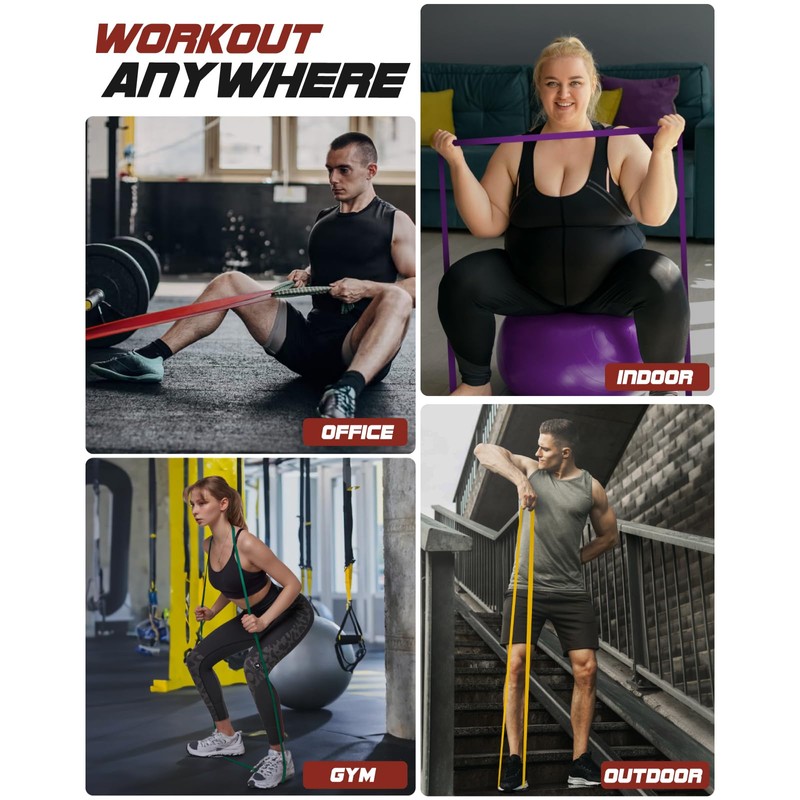 Resistance Bands Set - Pull Up Bands for Men Women,